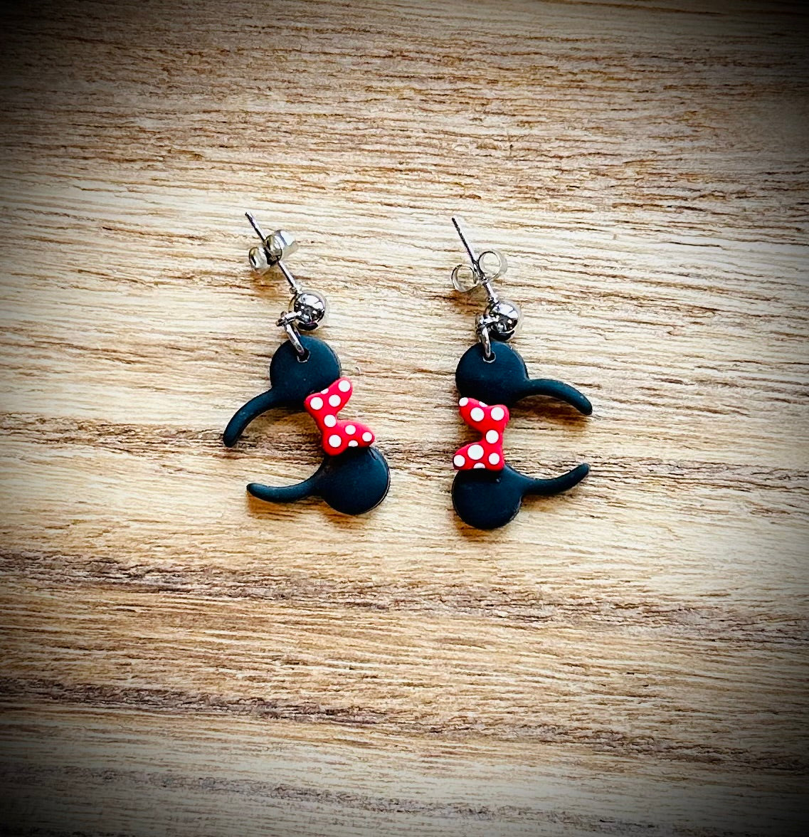 Mouse ears with red bow