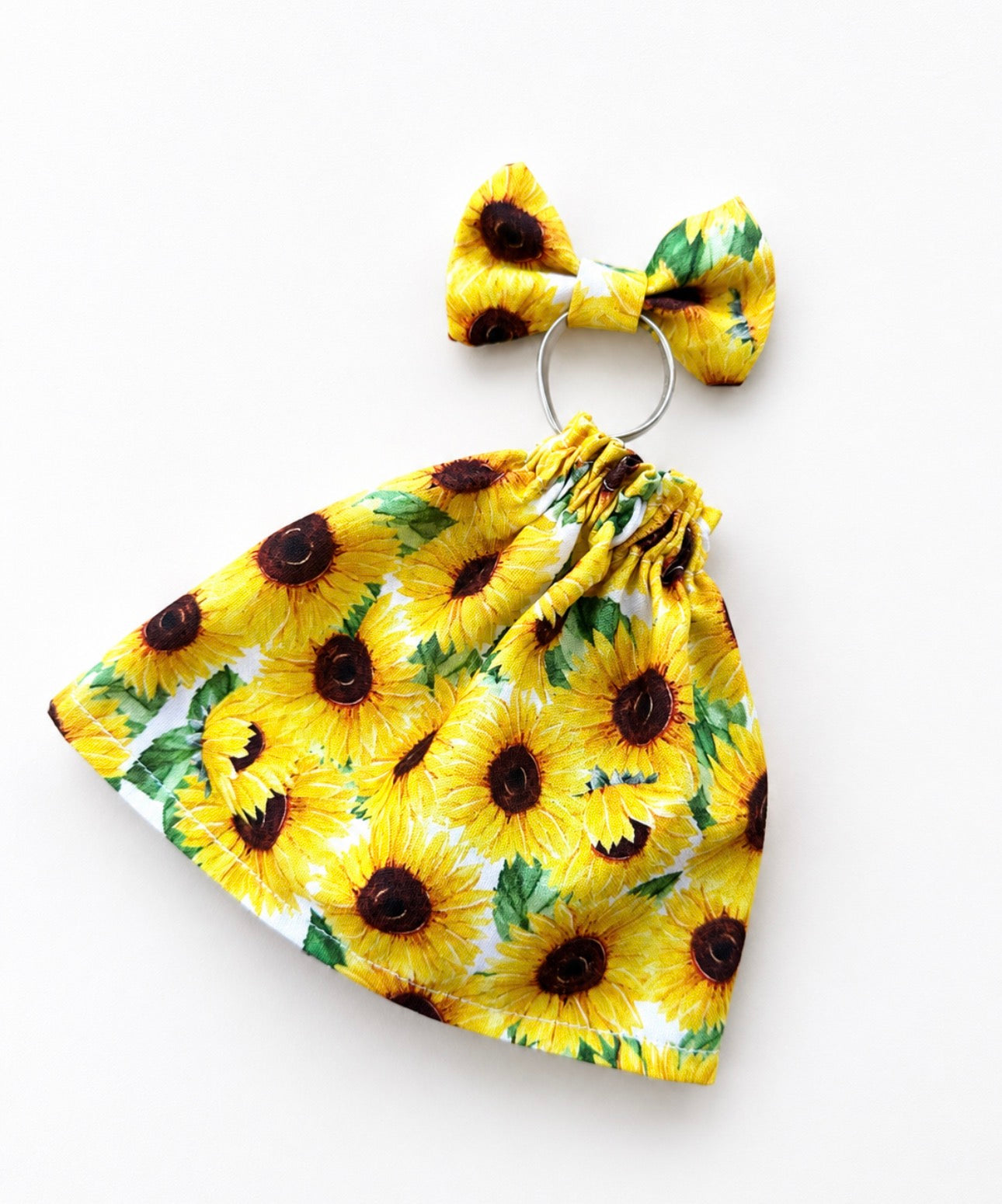 Desk goose sunflower dress with bow