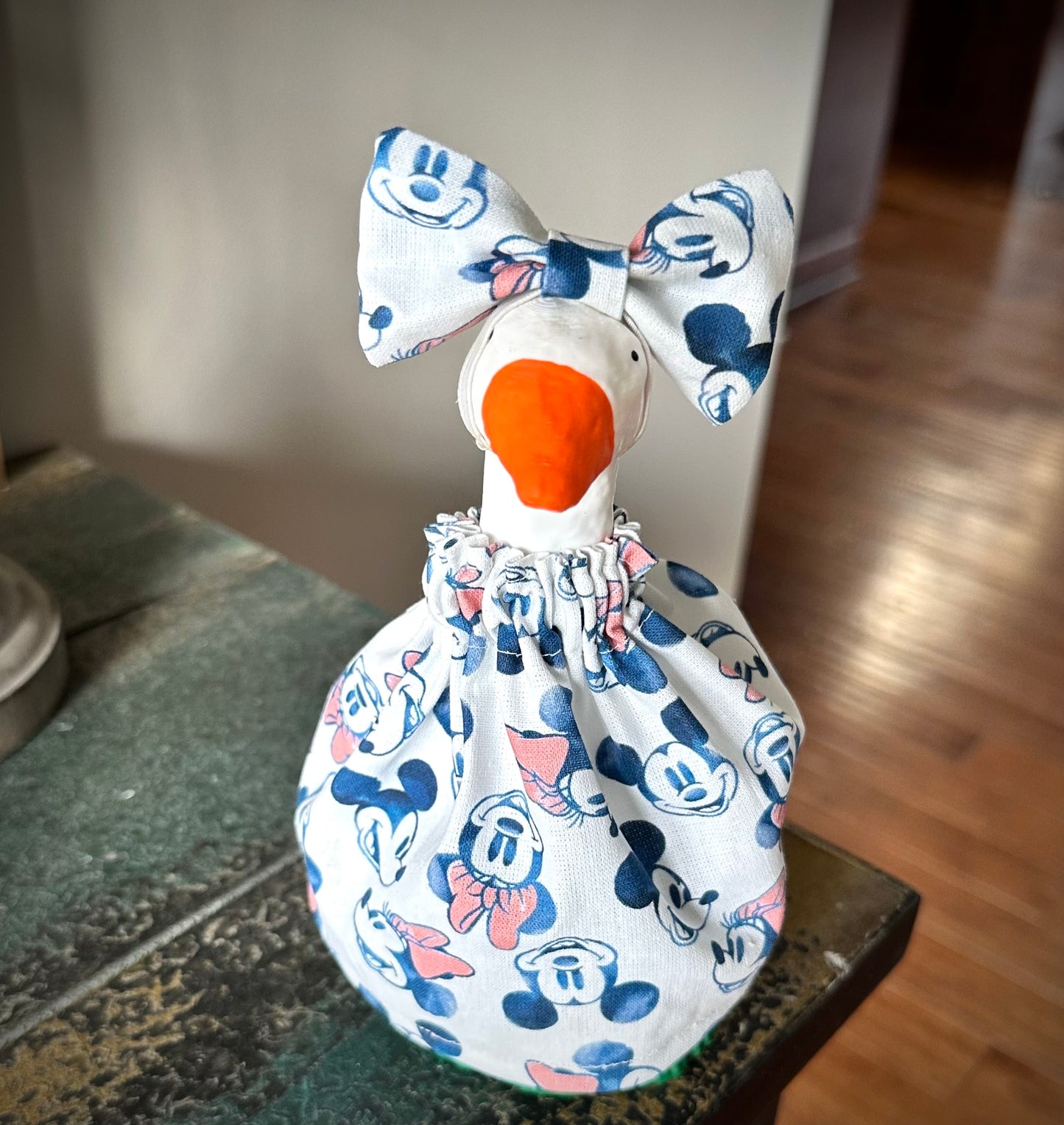 Minnie desk goose outfit