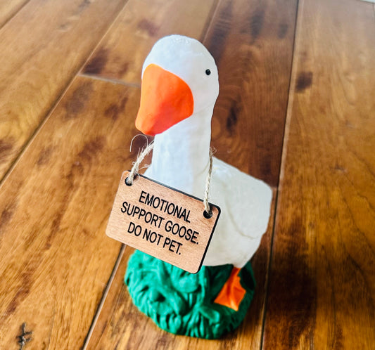 Emotional support desk goose
