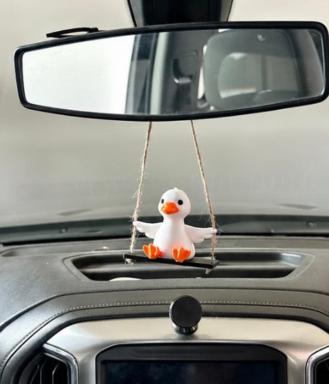 Goose mirror charm