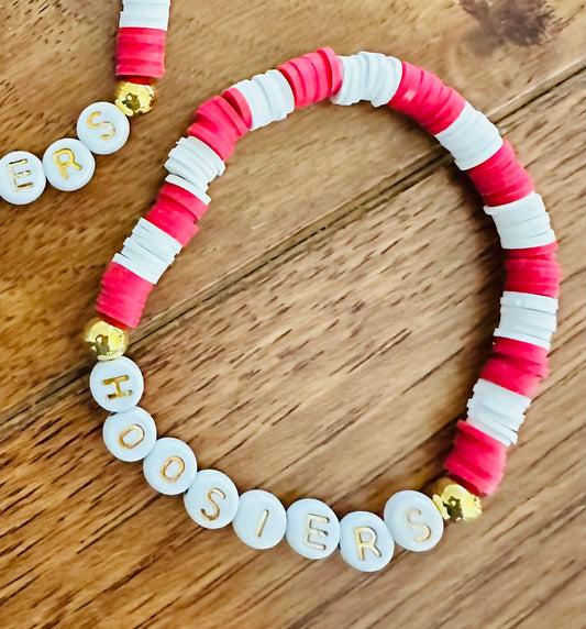 Hoosiers stretchy bracelet