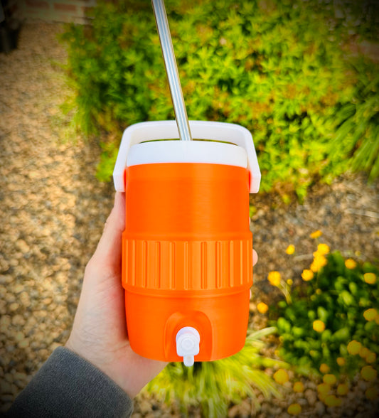 Orange cooler koozie