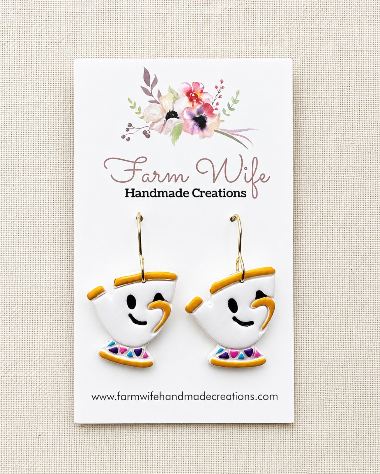 Teacup earring