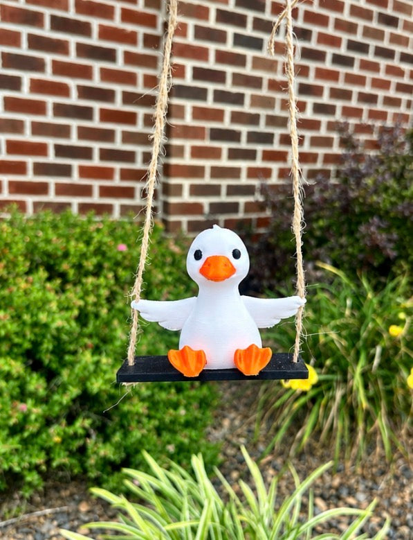 Goose mirror charm