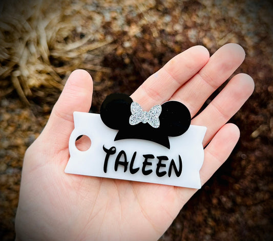 Minnie Mouse Stanley Name Plate